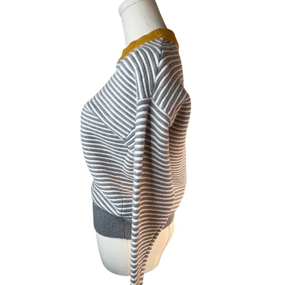 2/$30 Elodie Small Striped Sweater With Gold Collar - Picture 10 of 16
